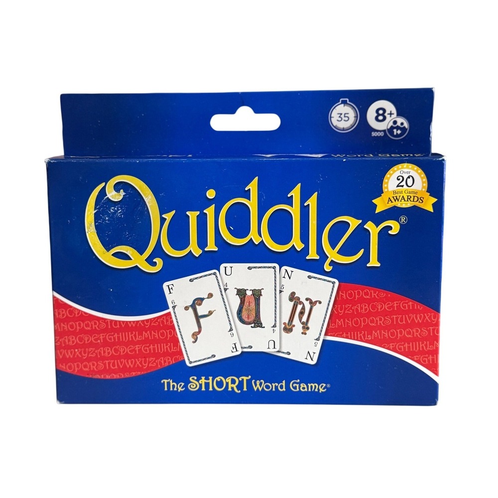 Quiddler Card Game PlayMonster Word Game Ages 8+ 1-8 Players FACTORY SEALED!
